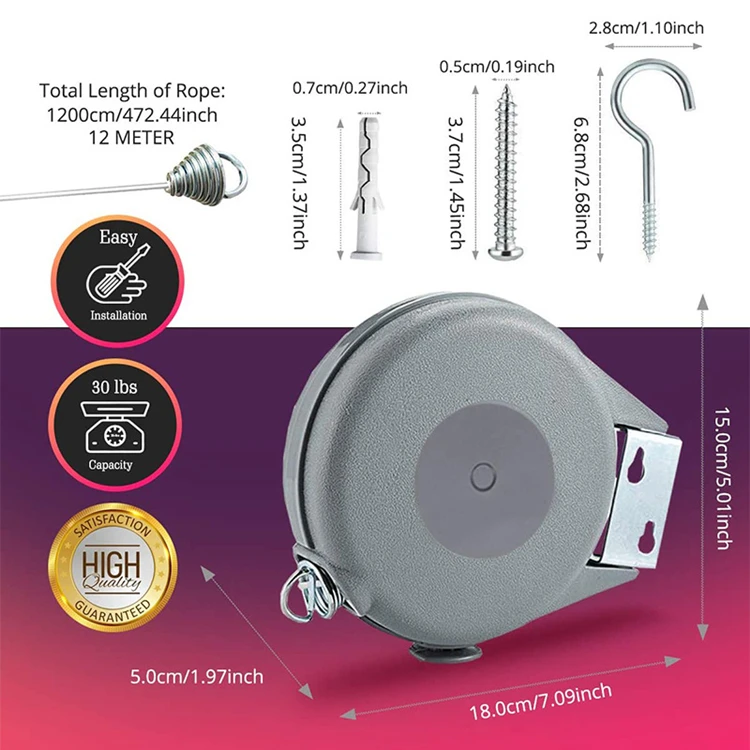 Best Selling Portable Heavy Duty Rotating Strong Extendable 12 Meters Folding Retractable