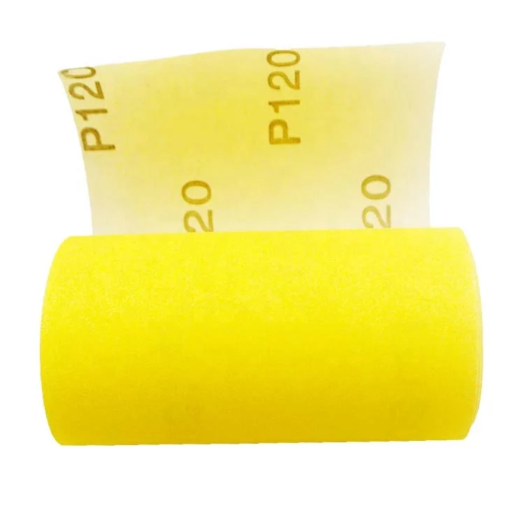 SATC ISO9001 MPA EN 12413 Certified European Standard 115mmx5m 240grit Aluminum Oxide Sand Paper Roll Polishing Type