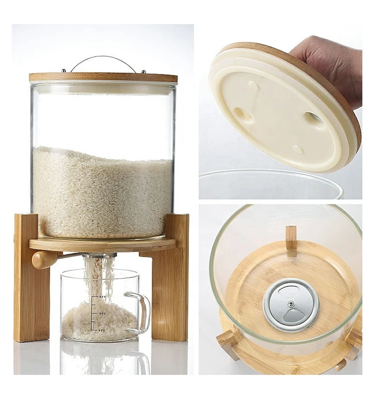 Dispensadores De Arroz Cereales Beans Storage Container Kitchen Grain