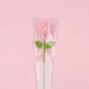 Pink-Large puff flower (double leaves)-With flower bag