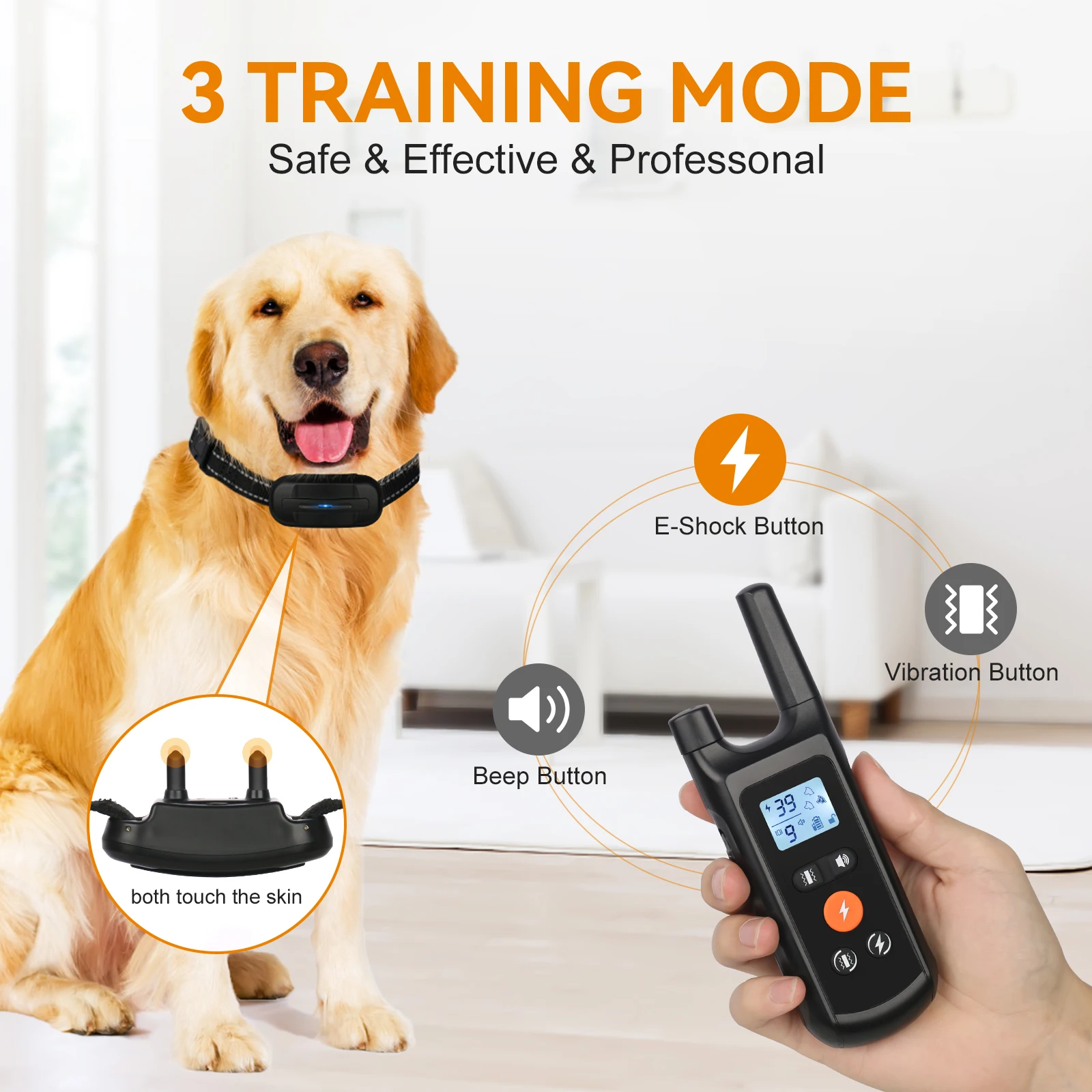Dog Collars Large Breeds Dog Training Collar Shock Collar With