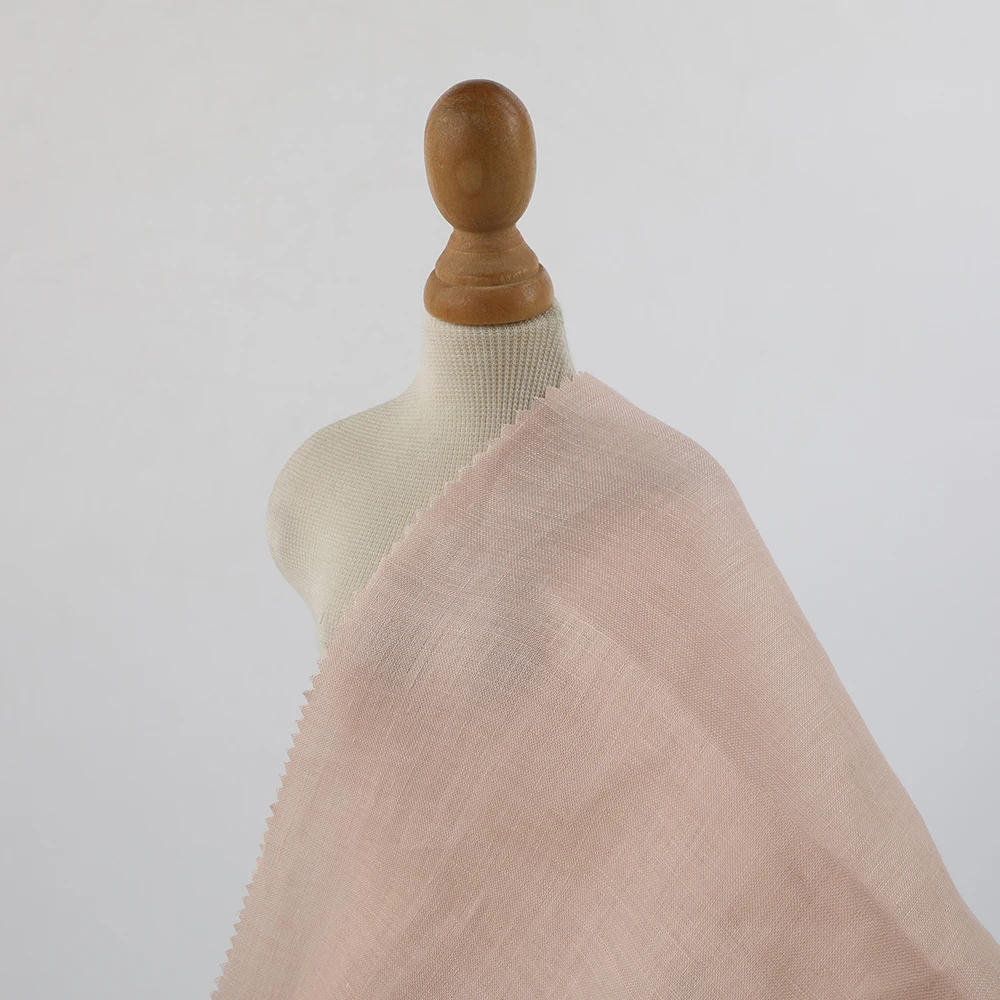 Factory Direct High Quality Linen Viscose Organic Stretch Fabric for Girls' Clothing Plain Woven Dress Shirt Fashion Hemp linen fabric