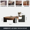 Creative round coffee table and side table set [90CM x 50CM]