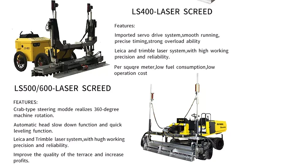 High Quality Concrete Laser Screed Machine for sale self leveling laser screed machine laser land leveling machines