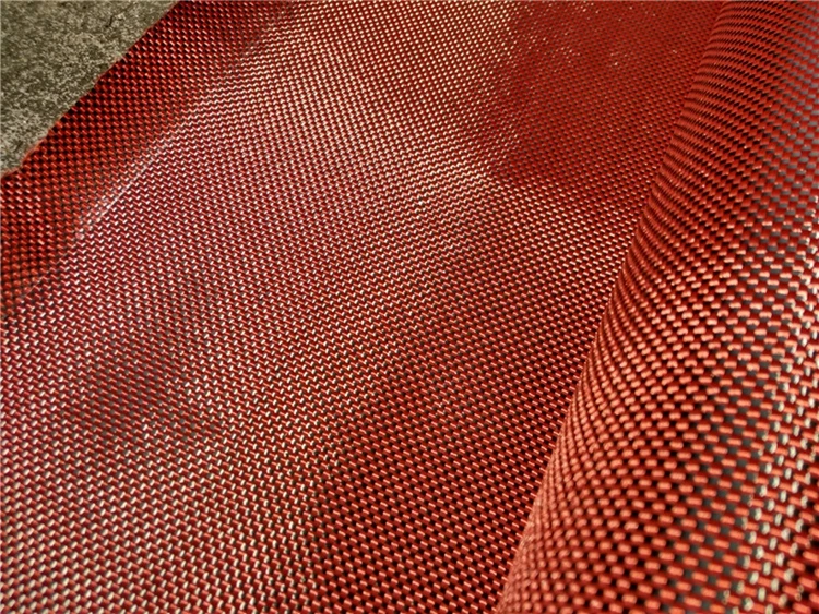 Carbon Blue Kevlar Aramid Hybrid Fabric Cloth-IM-AR-1