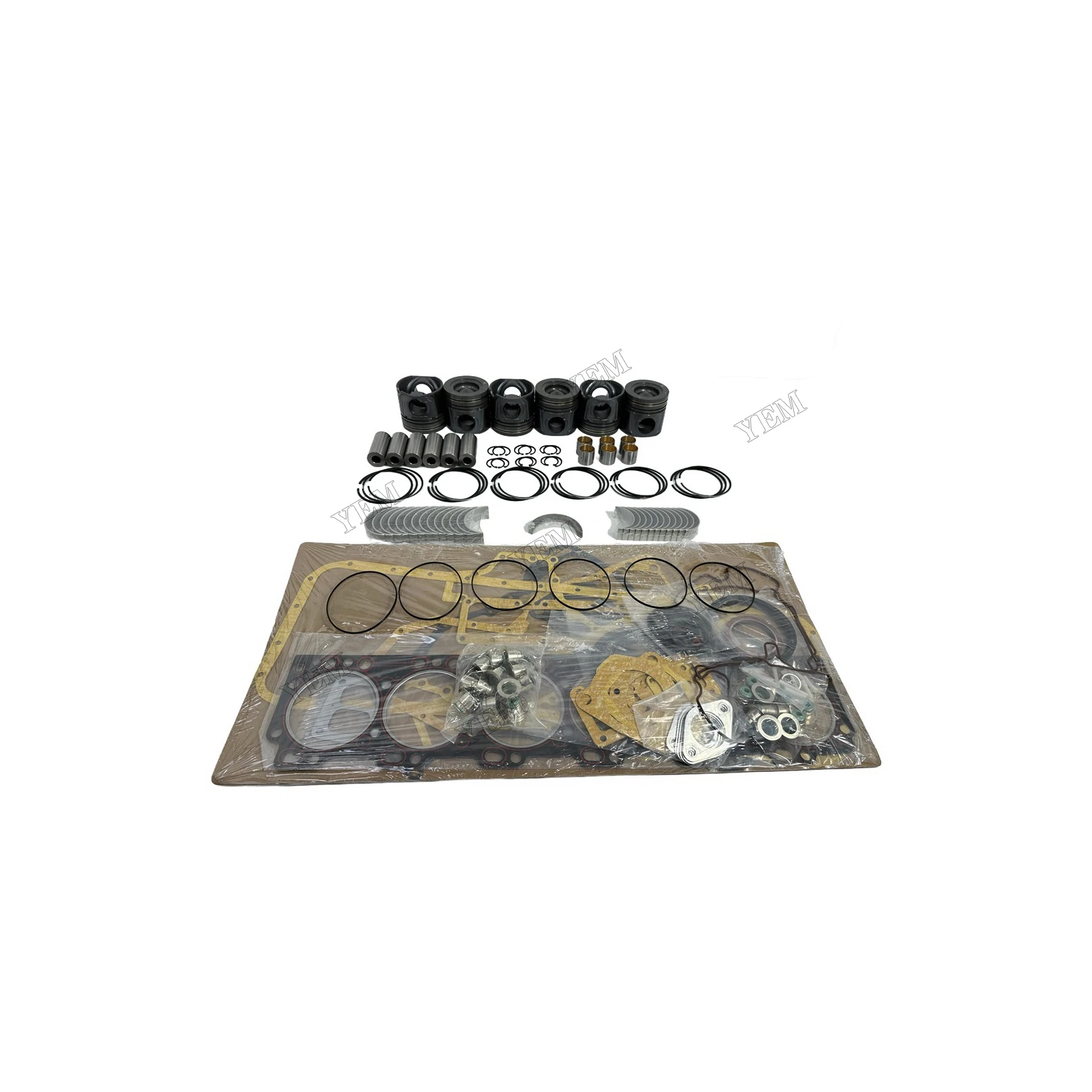 Overhaul Repair Kit With Cylinder Gasket Set Piston Rings Bearings for QSL9.3 Machinery Engine Spare Parts