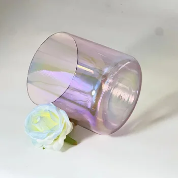 Purple Transparent Quartz Crystal Singing Bowl for Sound Meditation & Instrument Music Bowl