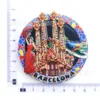 Coloridos puntos de referencia de Barcelona (resina)