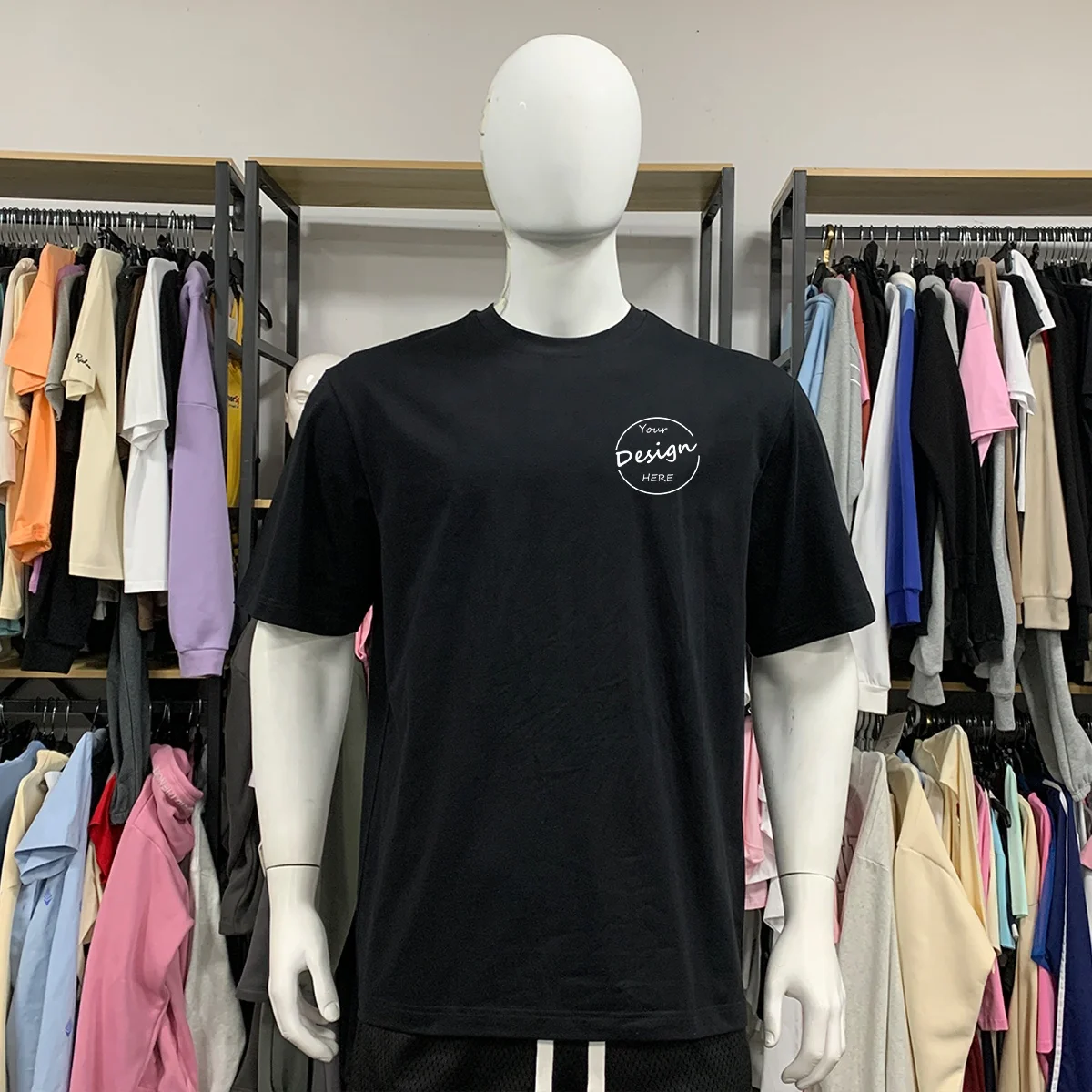 JL722A Top Quality Customized Private Sports Fitness Clothing Men’s Blank Men’s T-Shirts Nylon Spandex