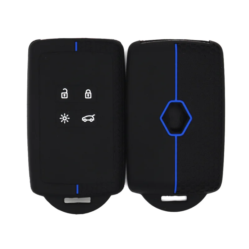 4 Button Silicone Car Case Key Cover for Renault Clio Scenic Megane Duster Sandero Captur Twingo Modus Remote Shell Accessories