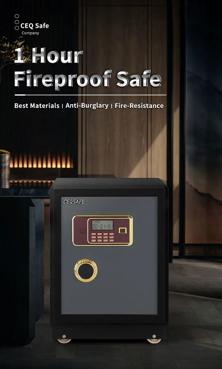 CEQSAFE High Security Small Combination Lock Fireproof Safe Deposit Box details