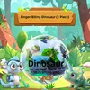 Oeuf Gashapon de dinosaure mordant les doigts