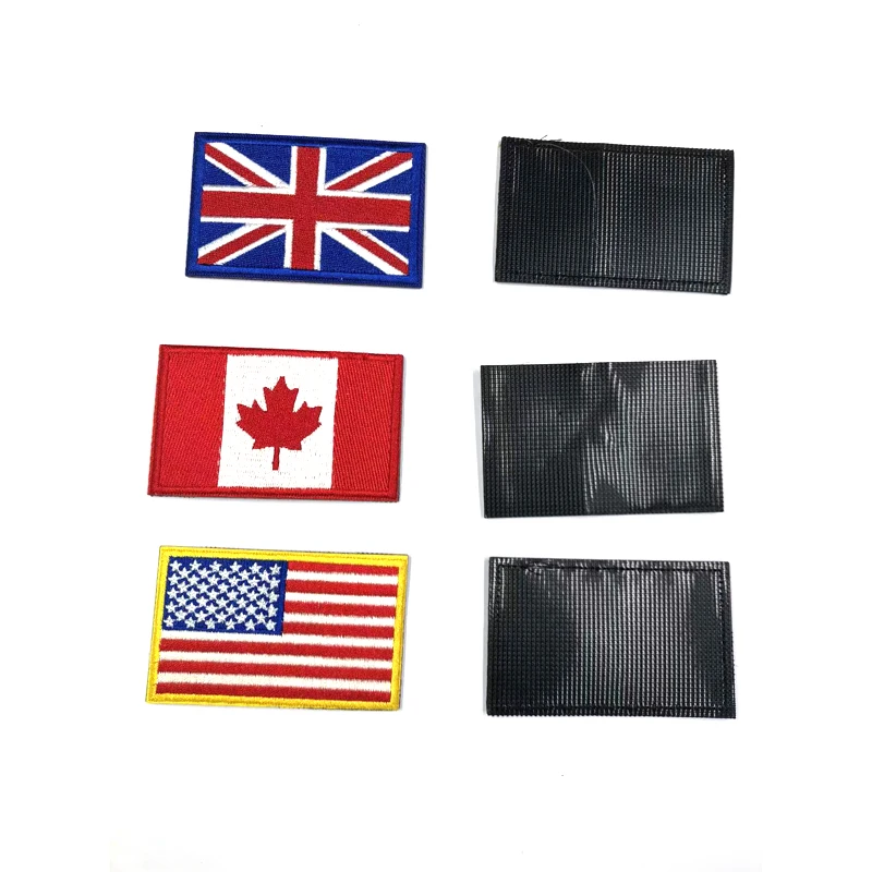 Handmade Custom Logo Embossed Rubber Patch TPU/PVC Fabric Embroidered Technique Lace Decoration Your Design Flag Epaulette
