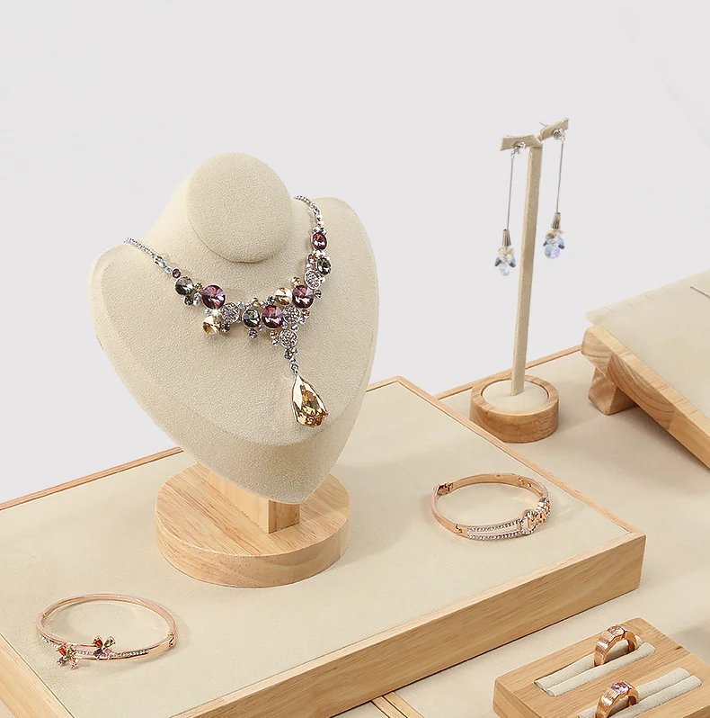 Wholesale Wood Jewellery Display Trays Jewelry Organizer Stand Jewelry