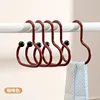 Dark red single-pack non-slip storage hooks