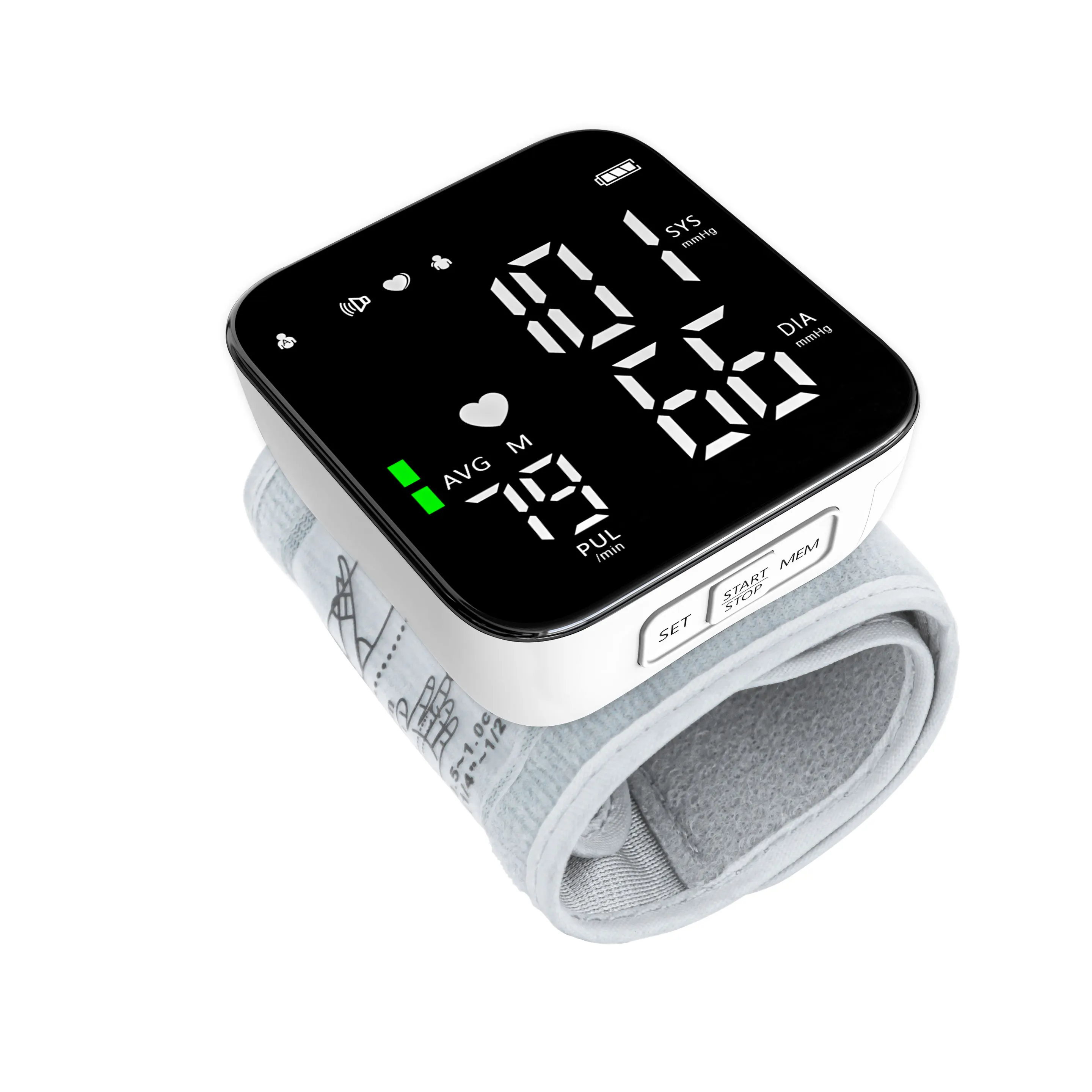 LED Screen CE ISO Approved Factory Wrist BP Monitor Automatic Electric Digital Wrist Blood Pressure Monitor
