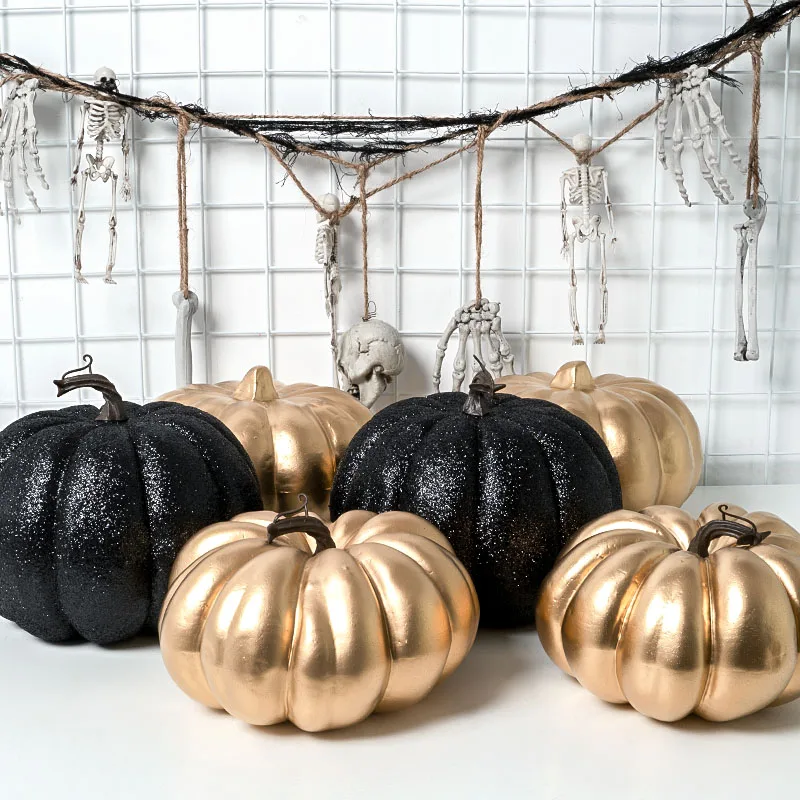 Realistic Artificial Pumpkins Lifelike Fake Pumpkins Table Fireplace