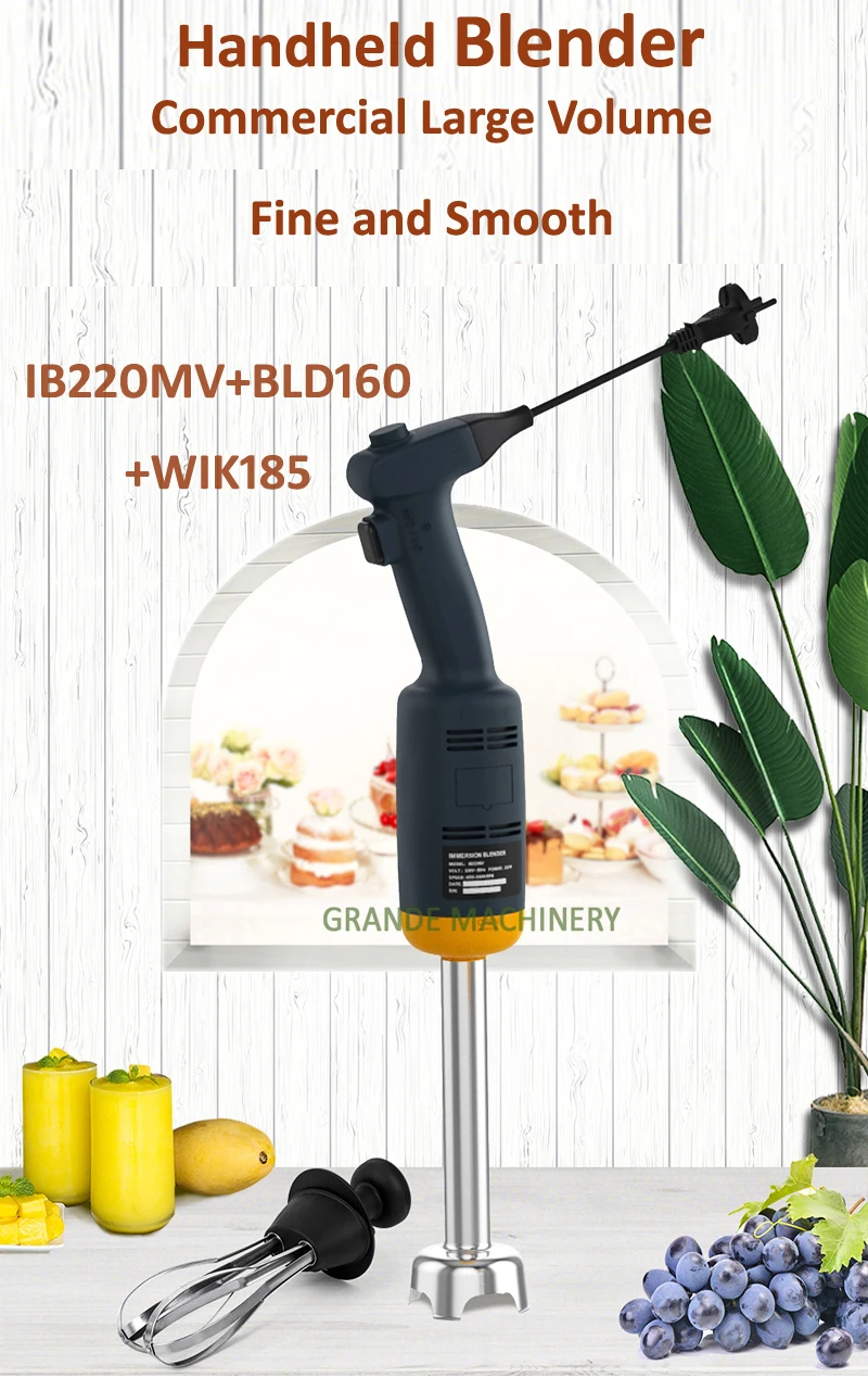 Commercial Handheld Blender Kitchen Immersion Blender Mixer Electric