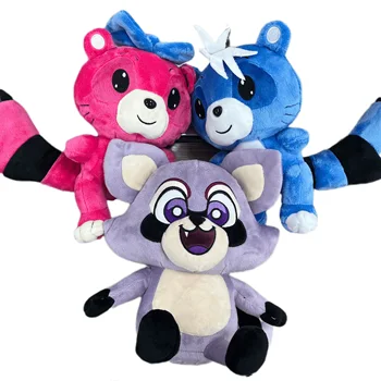 Customized High-end Purple&Pink&Blue Raccoon Plush Toy Surprise Box Set Anime Plush Blind Box Keychain Toy