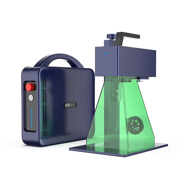 GWEIKE G2 Pro MINI Fast Speed Portable 3D 20W 30W Desktop Handheld Metal and Nonmetal 3D Fiber Laser Engraver Marker