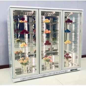 Floral Display Cooler Flower Refrigerator Commercial Freezer Glass Door l Upright Freezers
