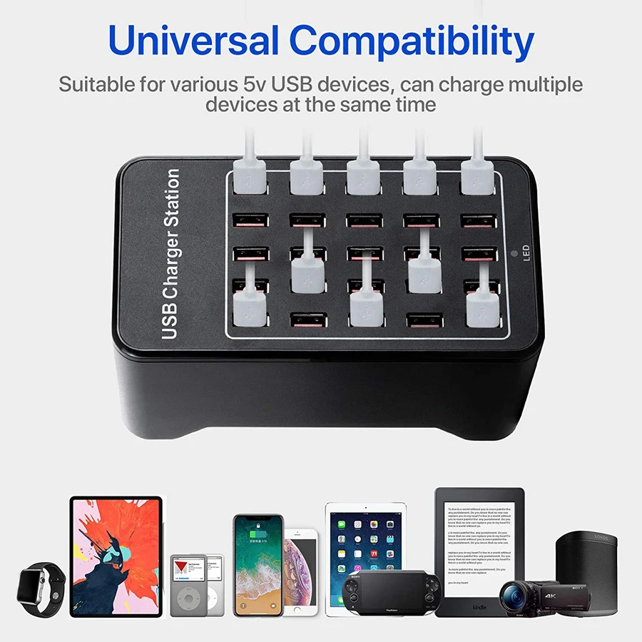 New 20/30/40 Ports Usb Multiport Mobile Phone Charger Highpower