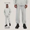 Ankle banded pants-Light gray