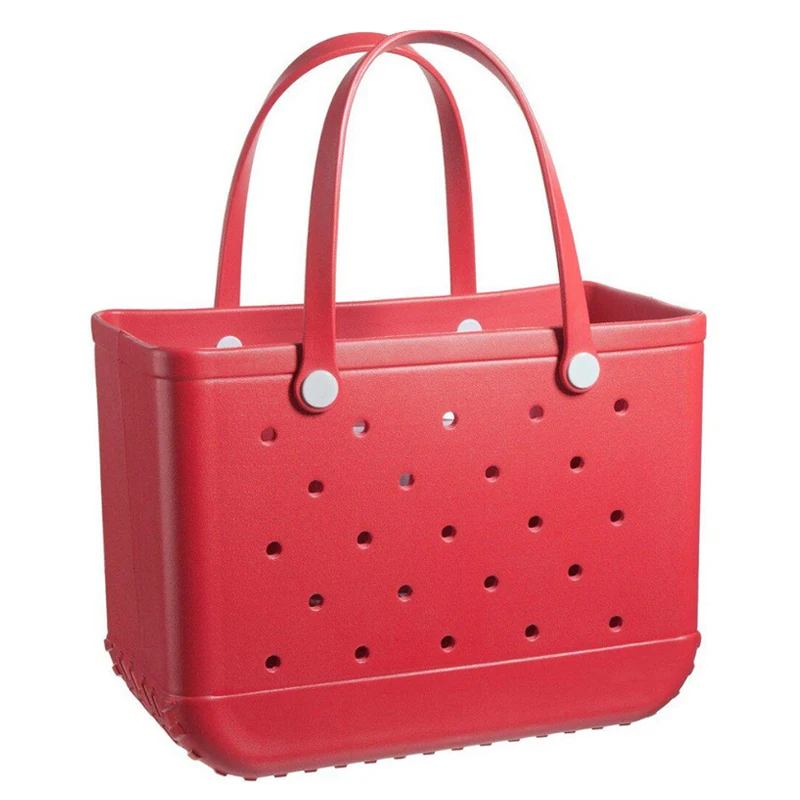 2022 Waterproof Large Handbag Women Summer Tote Rubber Silicone Beach