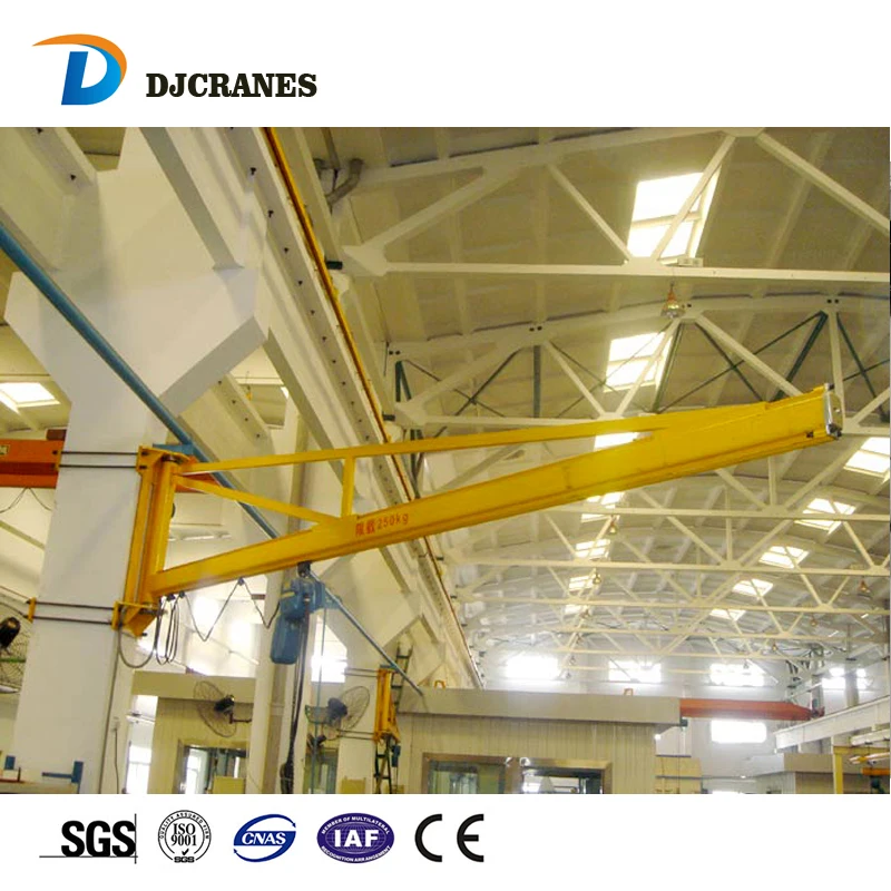 Wall Mounted Jib Crane 1Ton Capacity for Construction Industries with Core Motor Component