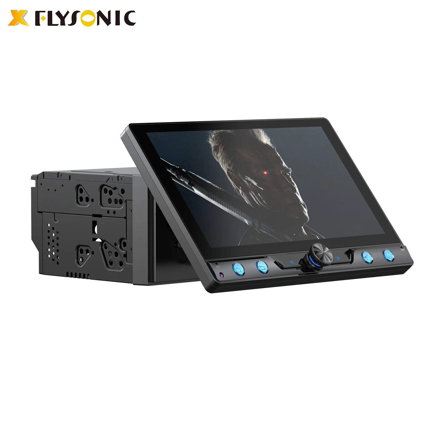 Flysonic Touch Screen Universal Dashboard Car Stereo System Radio Double Din Gps Navigation Multimedia Android Car Dvd Player