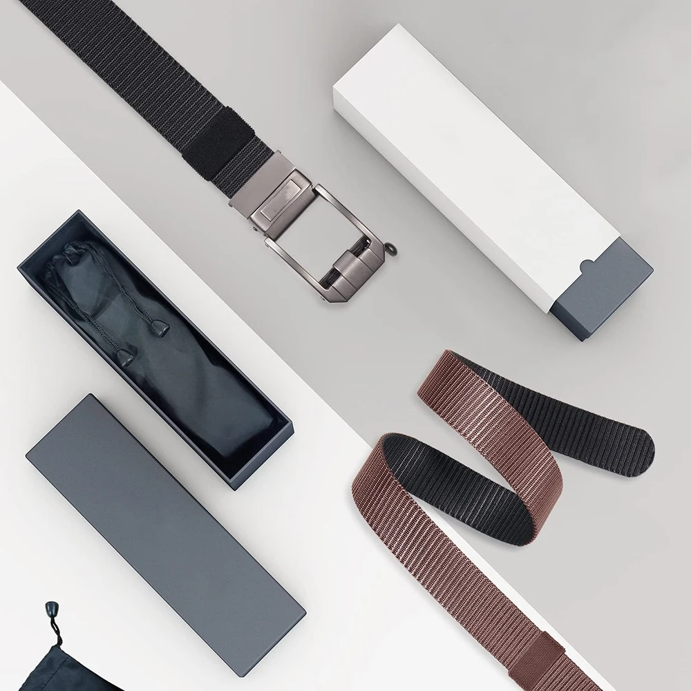 Durable Adjustable Training Wear-resistant Sports Reversible Ratchet Belt Nylon Web Tactical Work Belt