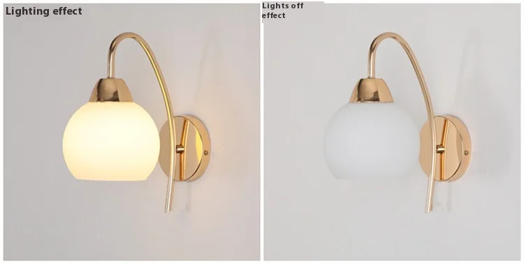 product new creative led american wall lamp for bedroom living room balcony stair corridor and aisle iron body with e26 bulb base-26