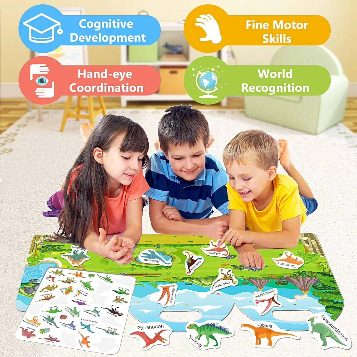 Reusable Sticker Book Waterproof Sticker for Girls Boys Road Trip Toddler Plane Train Car Travel Essential Toy (Vehicle/Space/Di