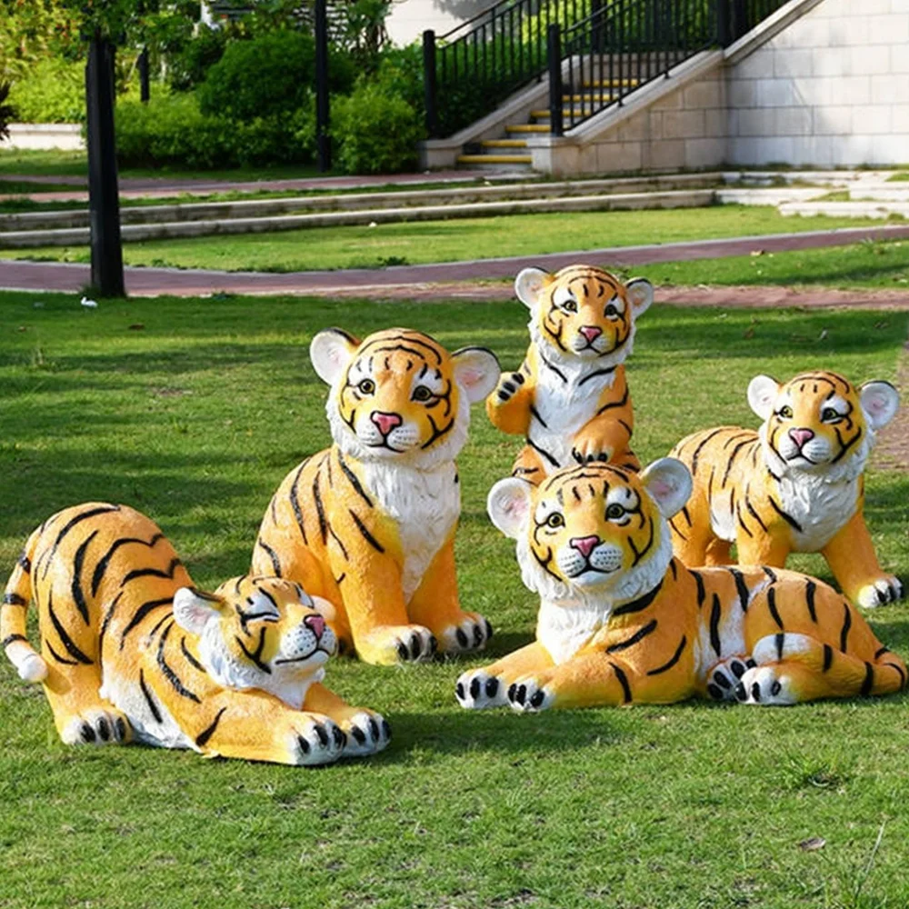 Full Size Life Like Bengal Tiger Statue — AllSculptures