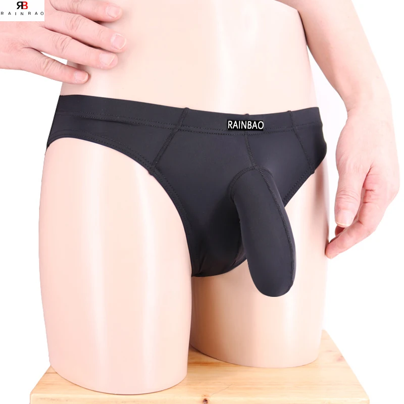 Factory Direct Selling Elephant Nose Shape Fancy Thong Big Size Custom Service Underwear Sexy Hot Erotic Gay Men's Boxer Briefs