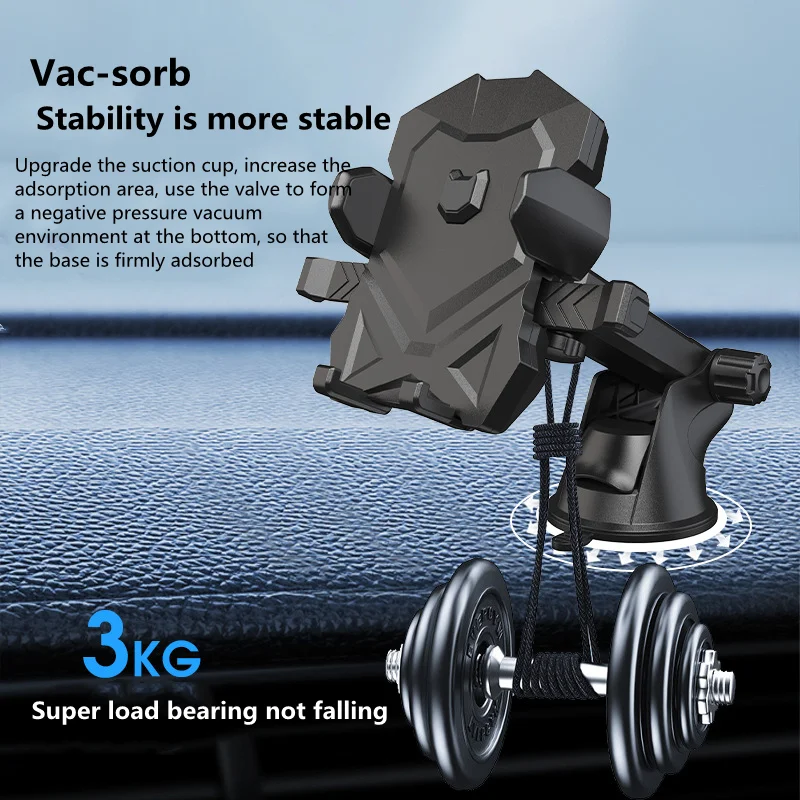 Лидер продаж вращающийся на 360 градусов Автомобильный держатель для телефона лобовое стекло длинная рукоятка нескользящая Автомобильная присоска мобильного автомобильной приборной