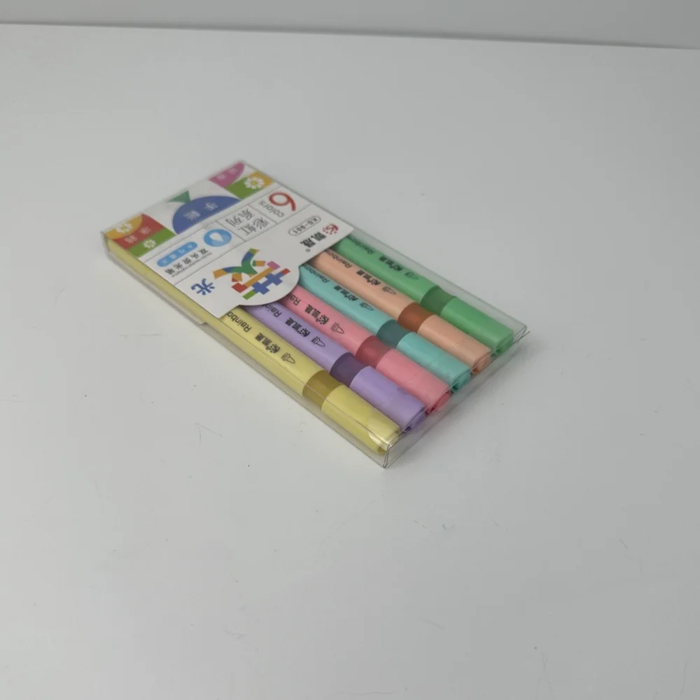 Набор маркеров с двумя головками 6 цветов