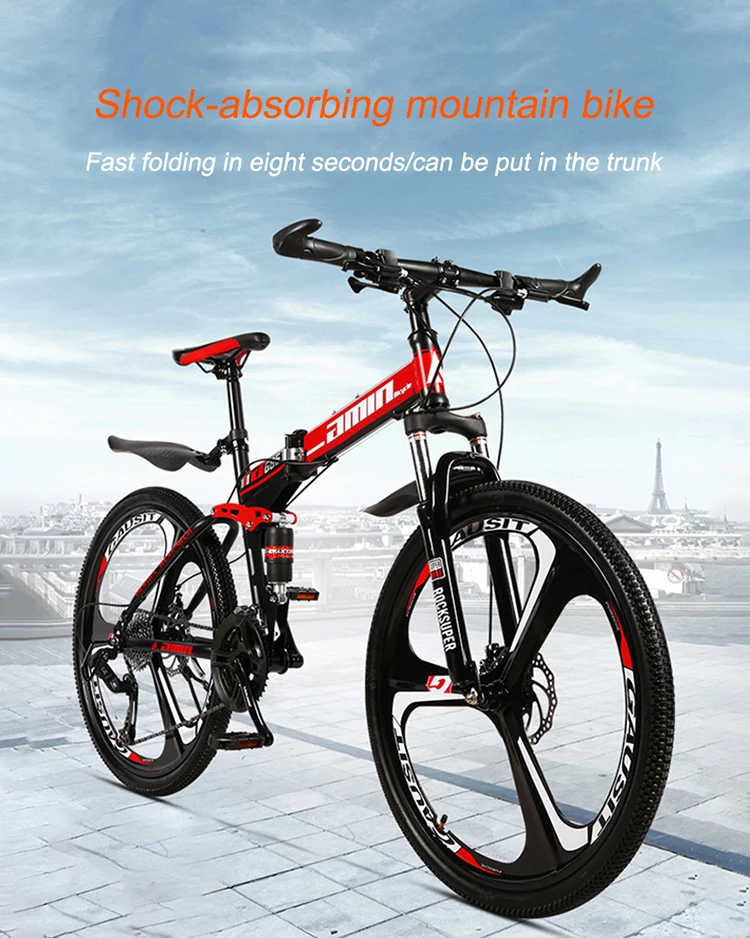Online Shop Wholesale Eco-friendly Factory 26 Folding Mountain Bike 21 Speed bicycle For Man women