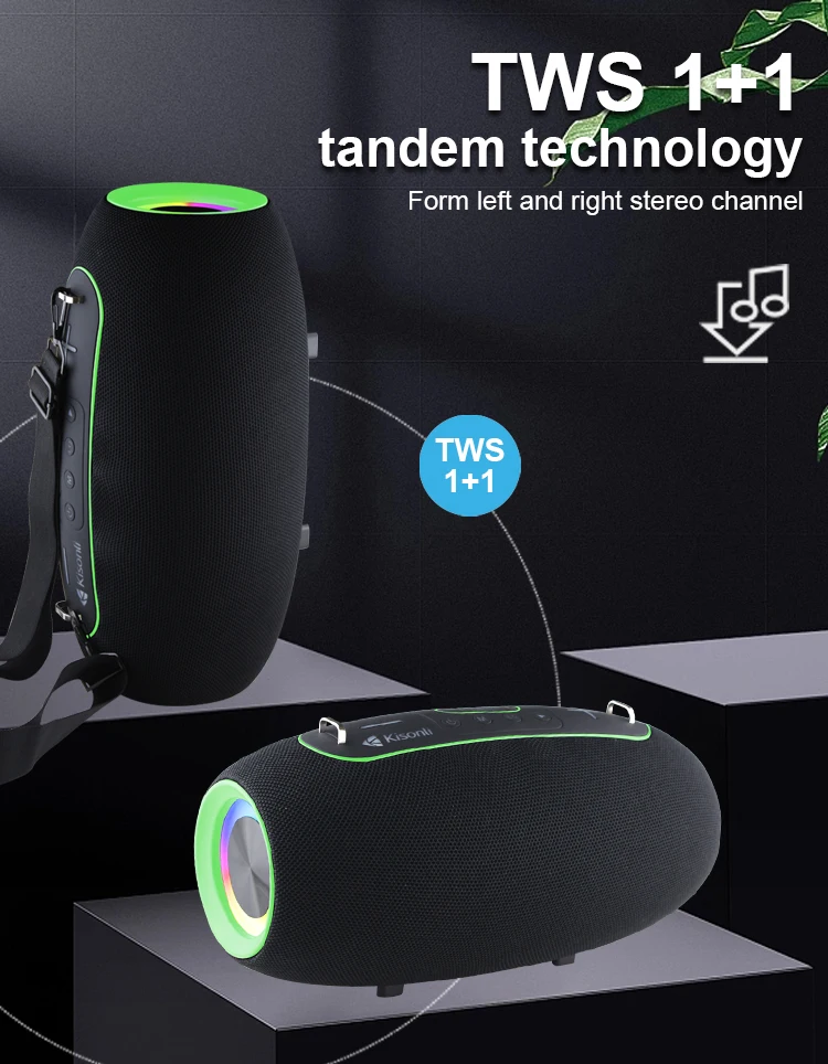 Kisonli K8 Professional Blue Tooth Speaker Custom logo Big Portable Speaker with 50W