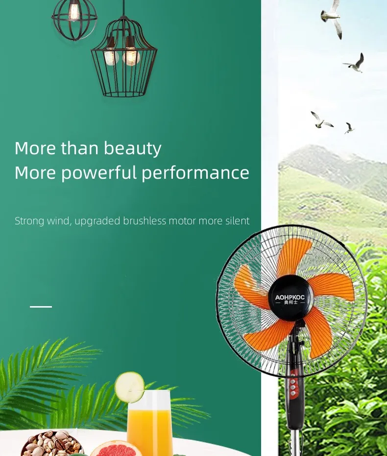 Multifunction Mute 3 Speed Electric Cooling Pedestal Fans For
