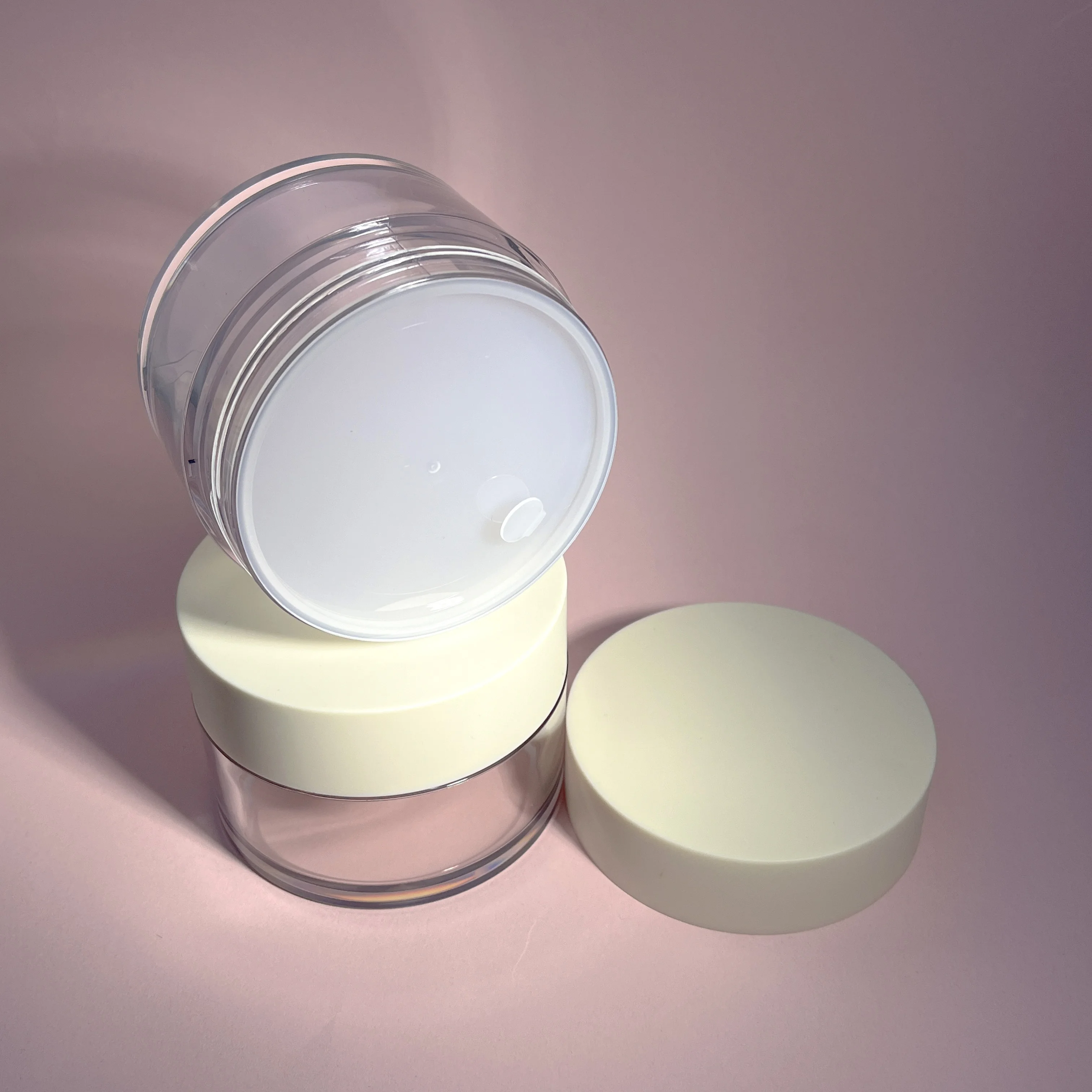 100/150/200/250g Luxury Thickened Material High Quality Plastic Jar For Skin Care Cosmetic Under Eye Mask Container