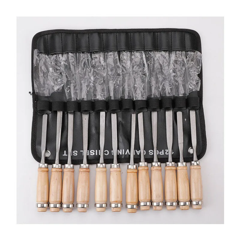 12 шт. набор резцов для резьбы по дереву и профессиональные инструменты