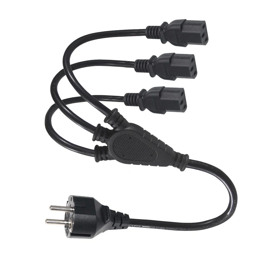 Cavi di alimentazione,Cavo Alimentazione 1 Metri(CEE 7/4 IEC60320 C13),Europea Presa tripolare,Nero,per monitor, stampanti, PS3/PS4 PRO, schermo, scanner, TV, PC, beamer, ecc
