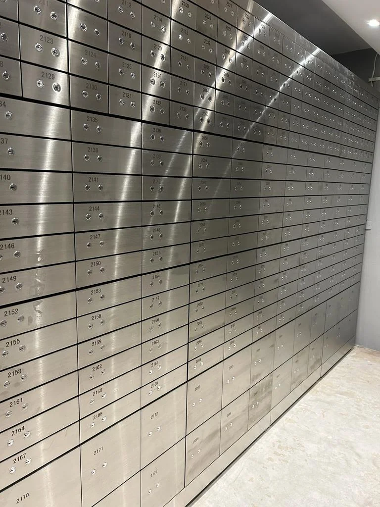 Bank Use High Security Vault Safety Deposit Box With Dual Key Locks