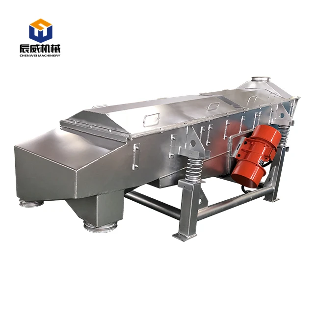 CW Automatic Soil Durable Diamond Linear Vibrating Screener Sieving Sifting Machine