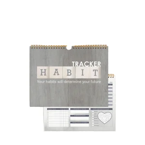 New Arrival Custom Weekly Academic Notebook Yearly Journal Agenda Spiral Binding Habit Tracker Goal Planner for Personal Diary