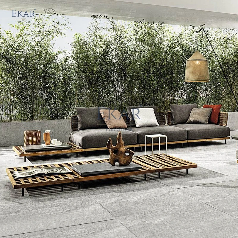 New waterproof and durable outdoor furniture corner sofa garden sofa supplier