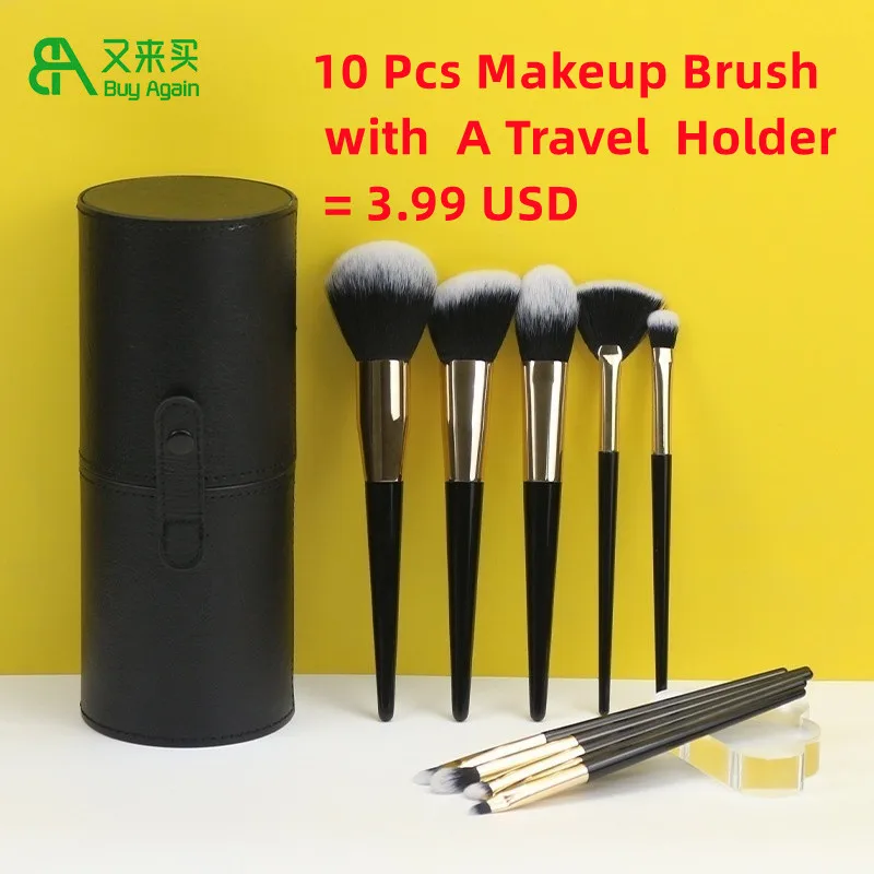 Wholesale Custom Logo High Quality 10 Piece 10pcs Makeup Gift Sets Soft
