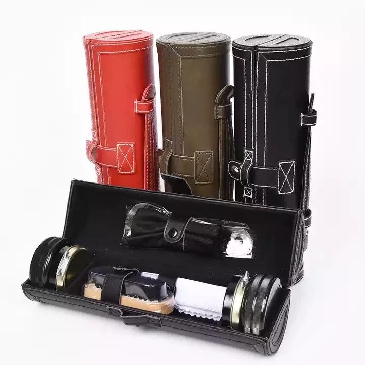 Chinese Factory Black Leather case Shoe Polish Kit Shoe Care Kit Sneakers on Sale
