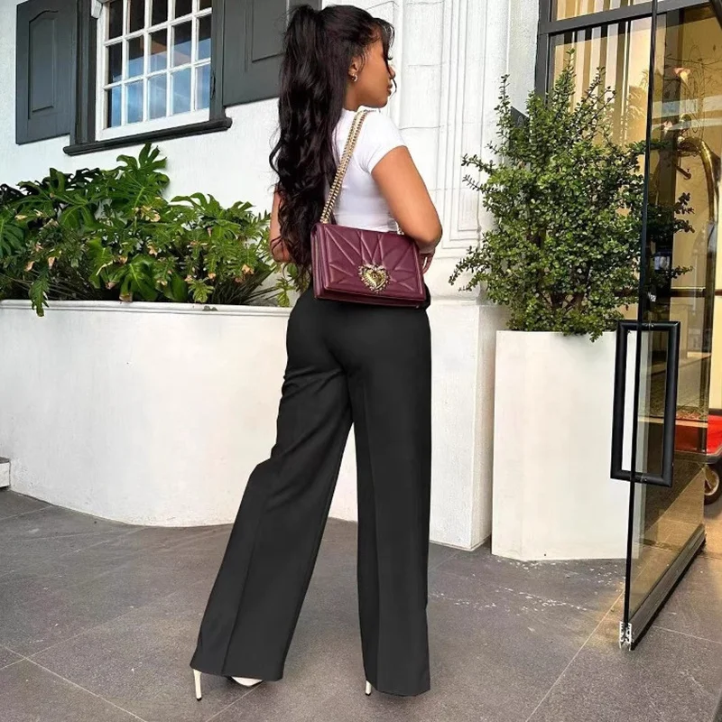 dress with flare crossword clue Sample Front Slit Flare Leg Pants